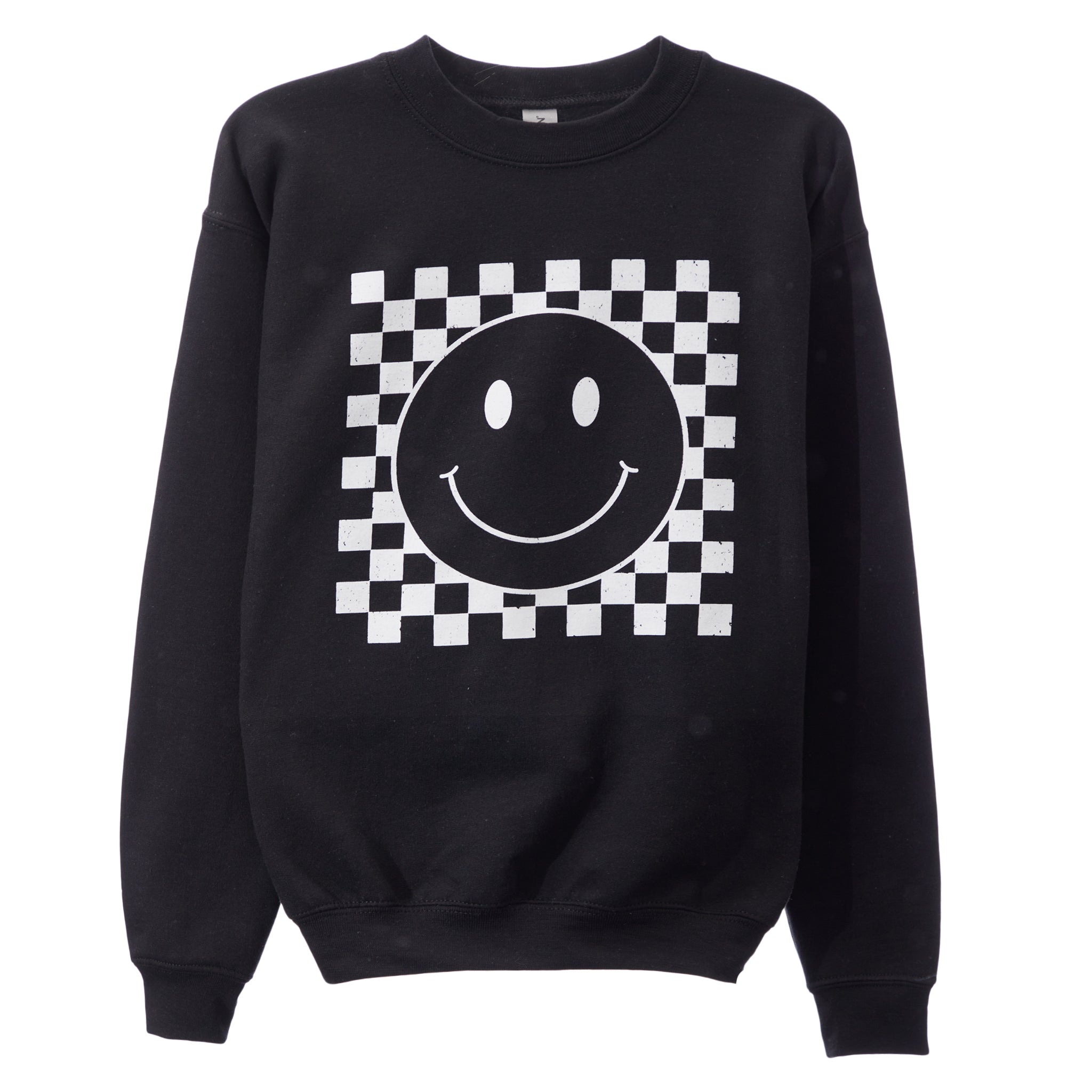 Checkered Smiley Sweatshirt - Denny's