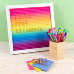 Rainbow Letter Board - Denny's