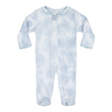 Blue Tie Dye Footie - Denny's
