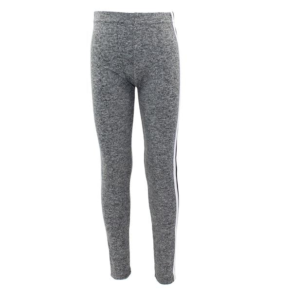 Grey/White/Heather Capri with Black/White Stripe - Denny's