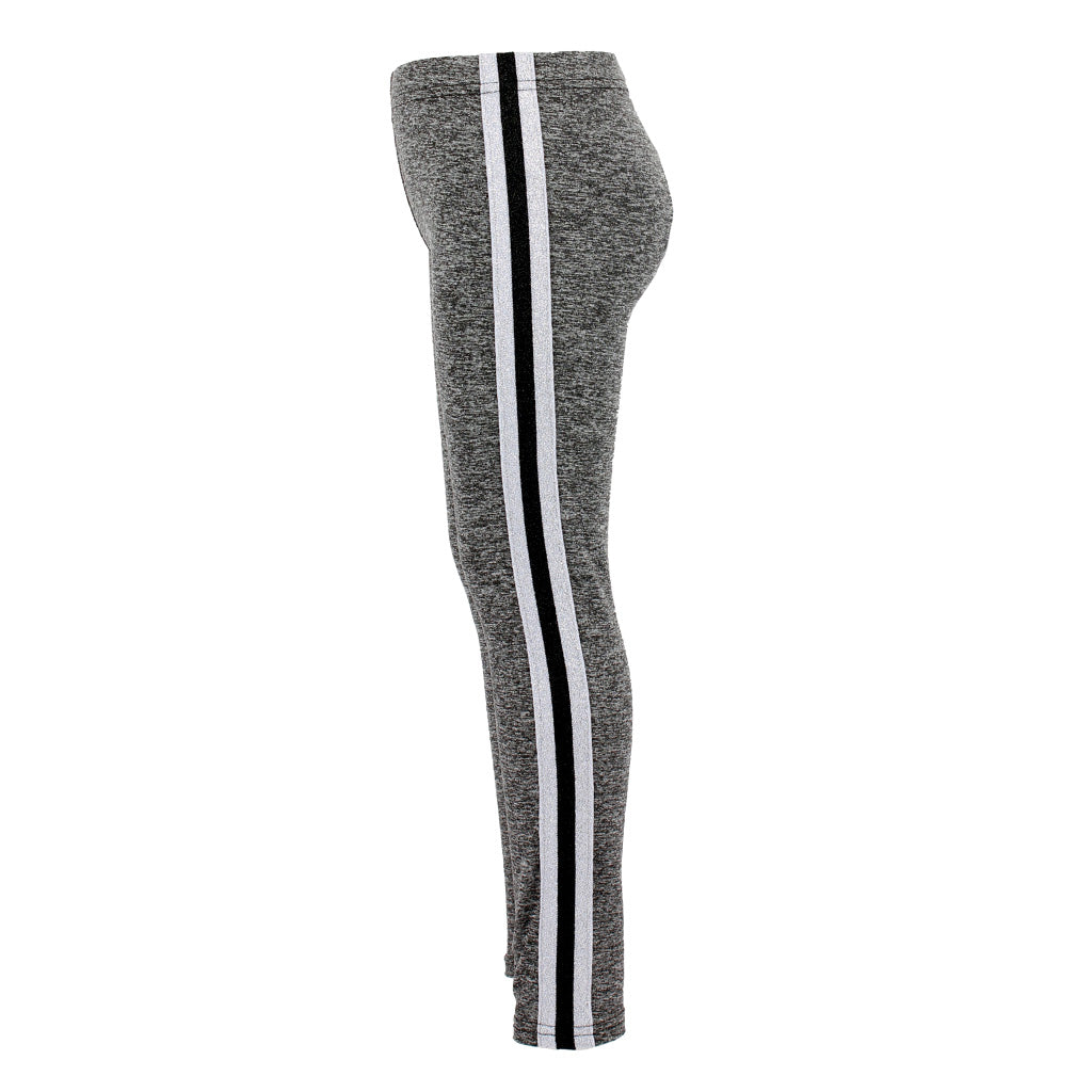 Legging with Silver/Black Stripe - Denny's