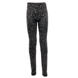 Soft Grey/Black Leopard Legging - Denny's