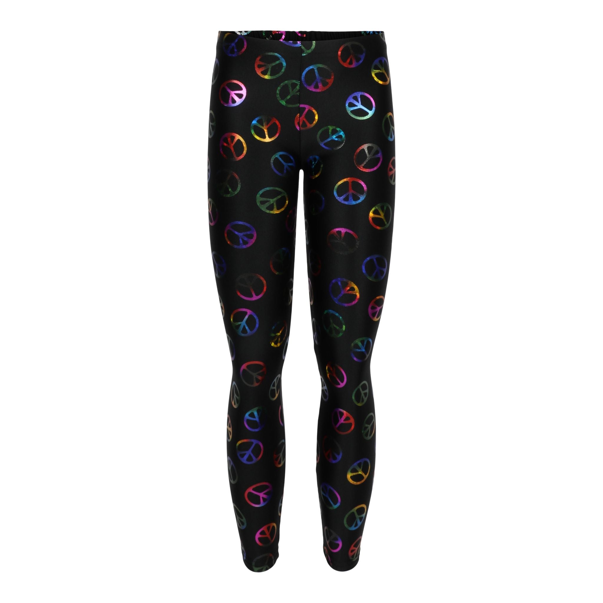Multi Color Peace Sign Legging - Denny's