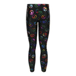 Multi Color Peace Sign Legging - Denny's