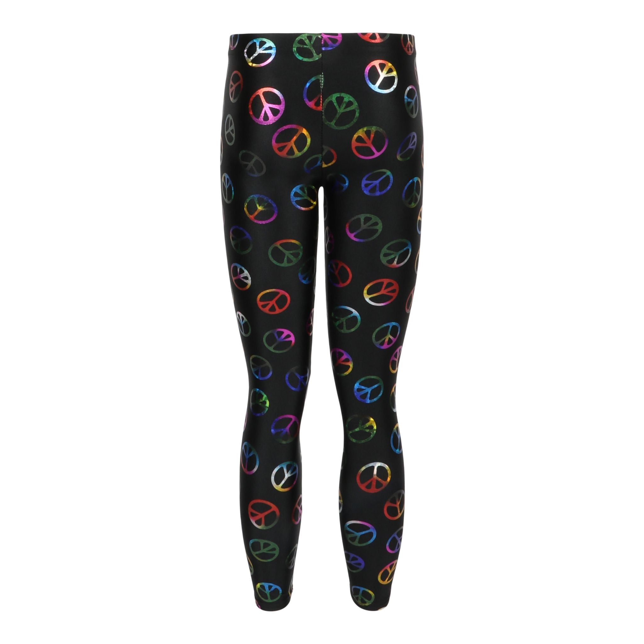 Multi Color Peace Sign Legging - Denny's