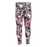 Pink & Purple Grafitti Legging - Denny's