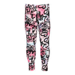 Pink & Purple Grafitti Legging - Denny's