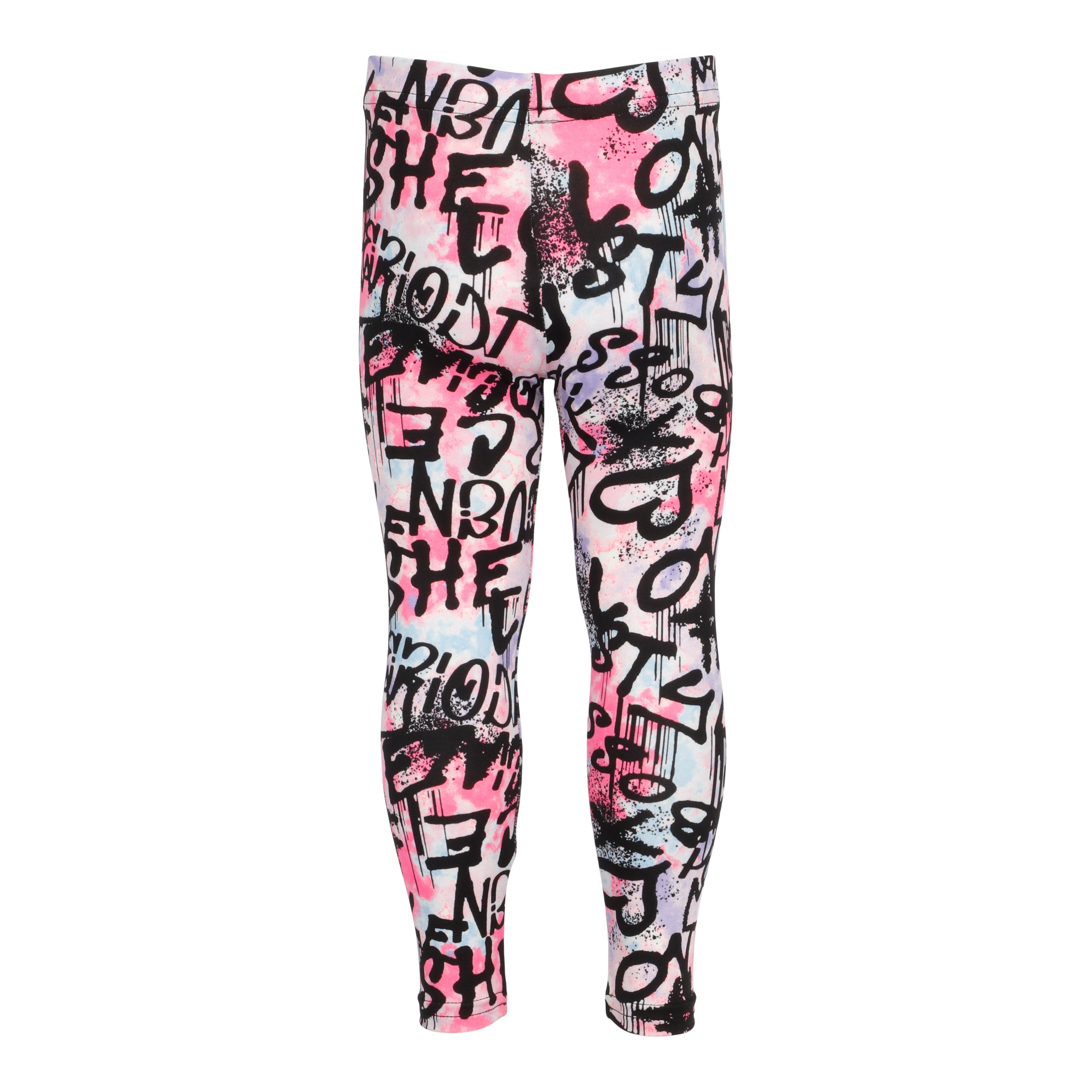 Pink & Purple Grafitti Legging - Denny's