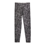 Black & White Snake Jacquard Legging - Denny's