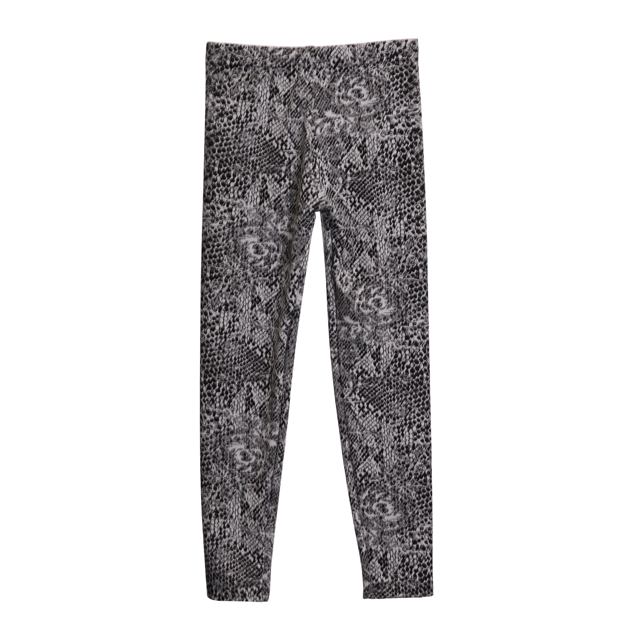 Black & White Snake Jacquard Legging - Denny's