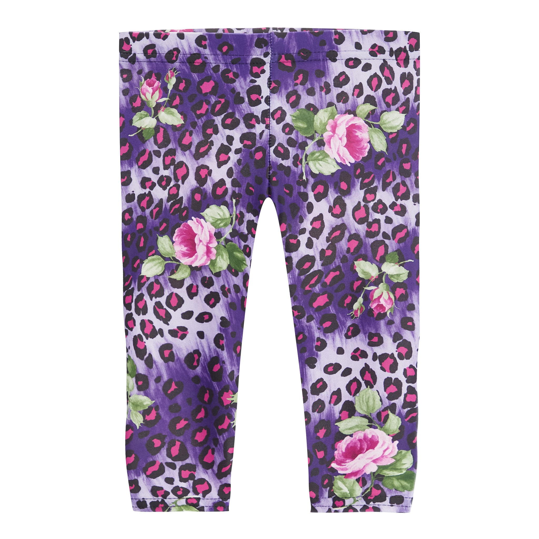 Purple Leopard Rose Legging - Denny's