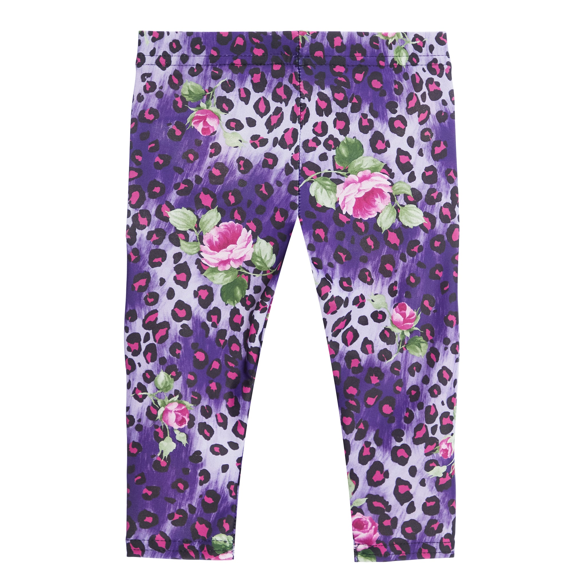 Purple Leopard Rose Legging - Denny's