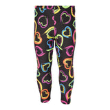Multi Heart Black Legging - Denny's