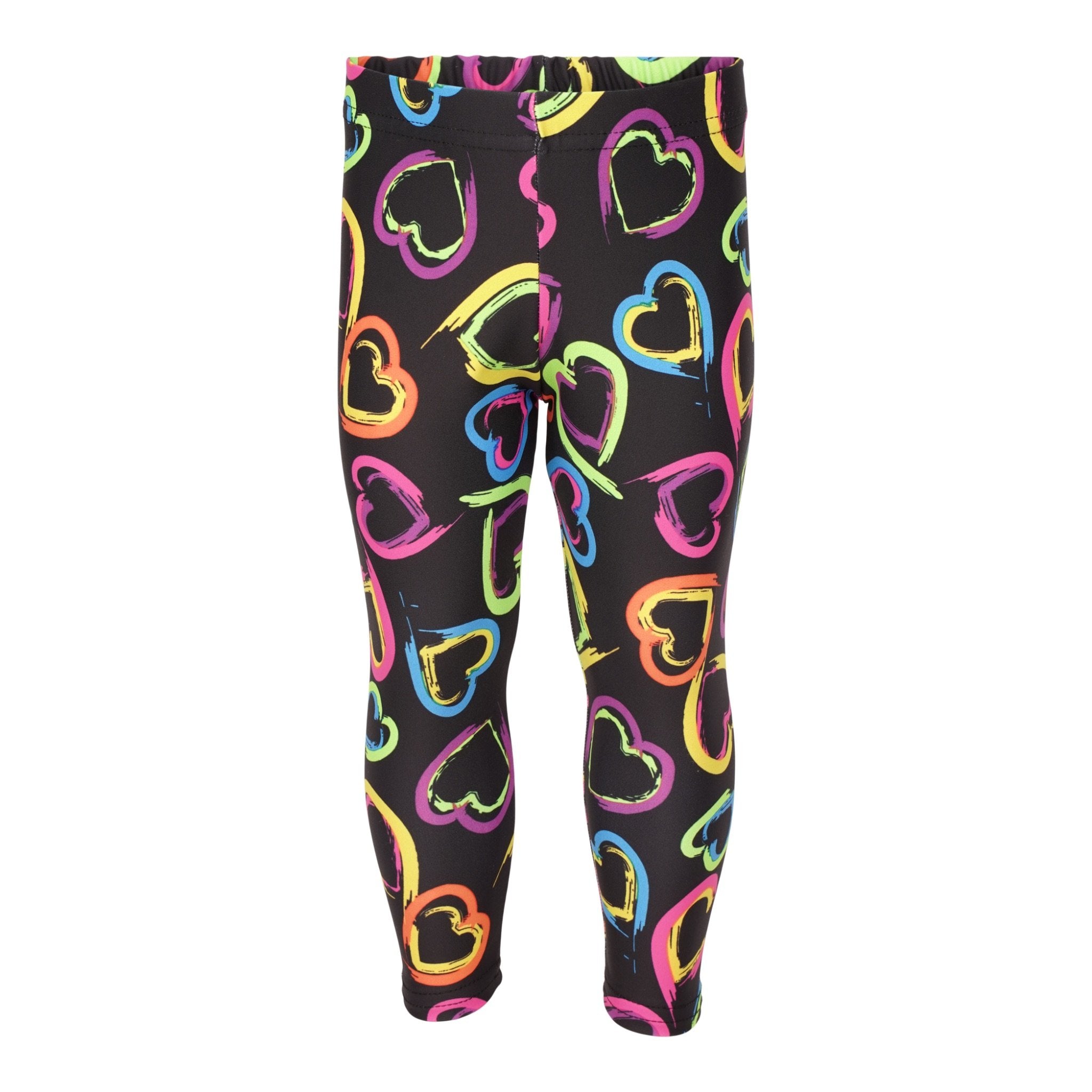 Multi Heart Black Legging - Denny's