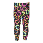Multi Heart Black Legging - Denny's