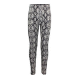 Black & White Snake Print Soft Legging - Denny's