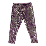 Purple Guilded Velvet Legging - Denny's