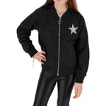 Baseball Jacket with Silver Stars - Denny's