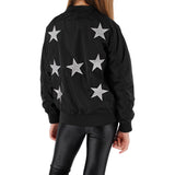 Baseball Jacket with Silver Stars - Denny's