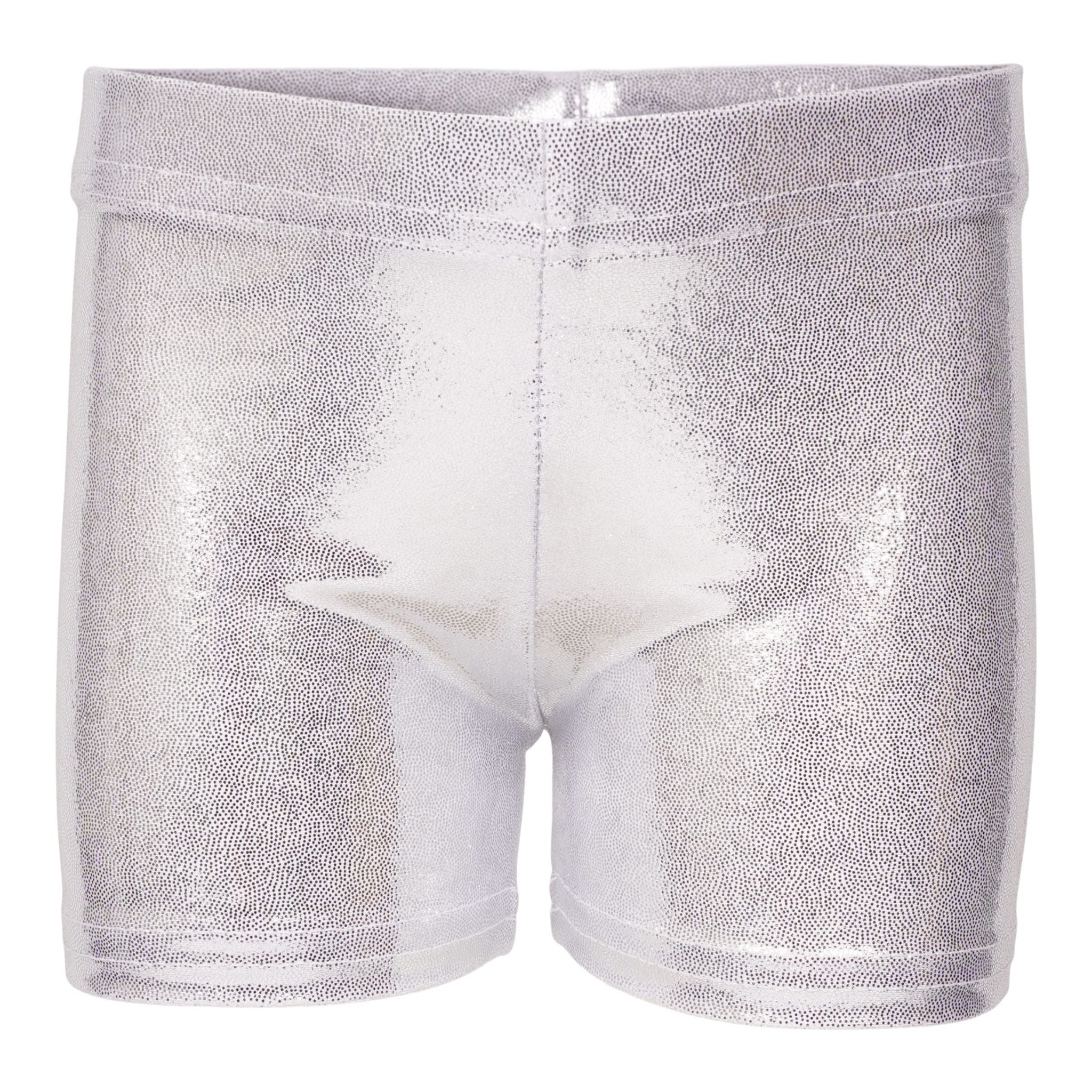 Silver Lame Bike Short - Denny's