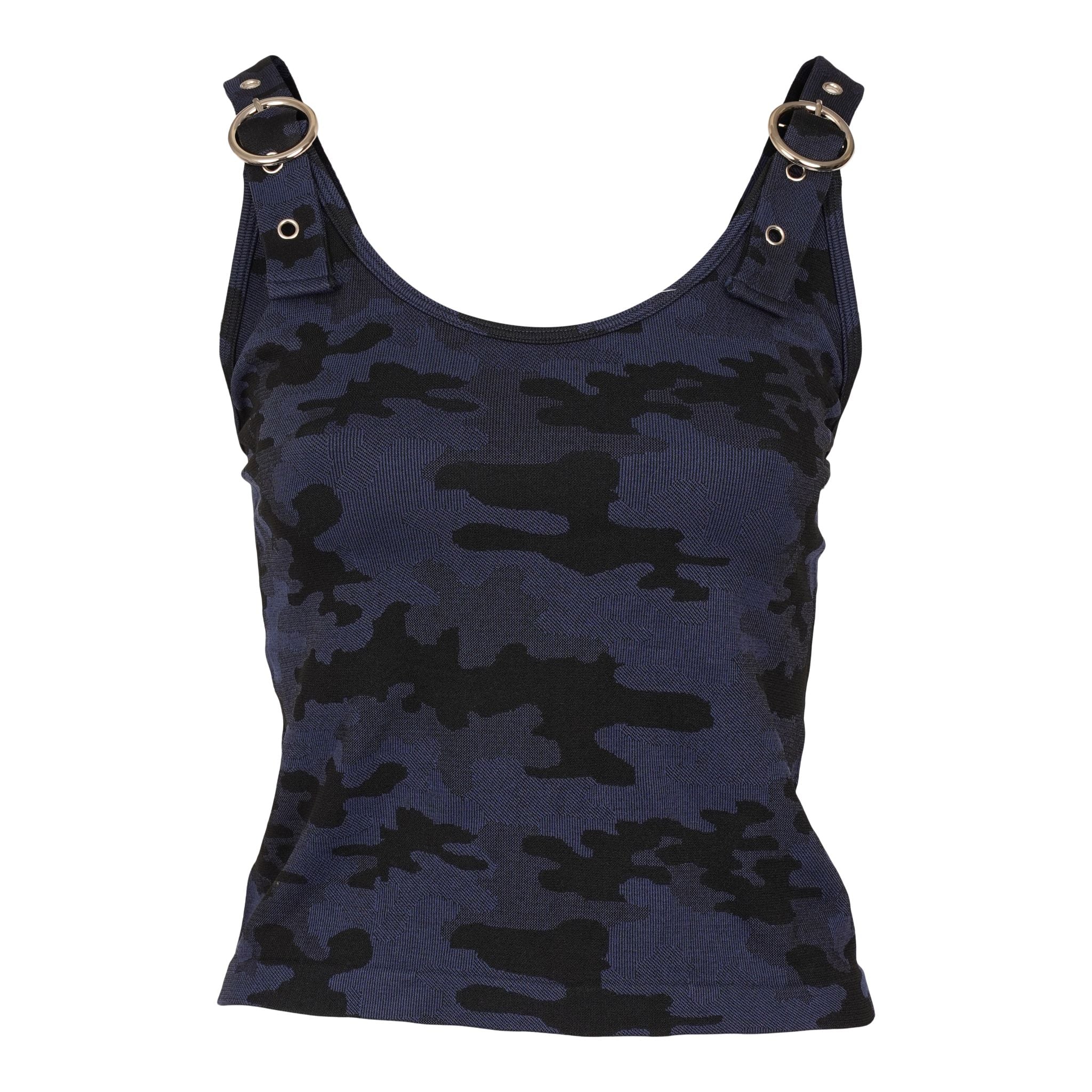 Silver Hardware Camo Tank - Denny's