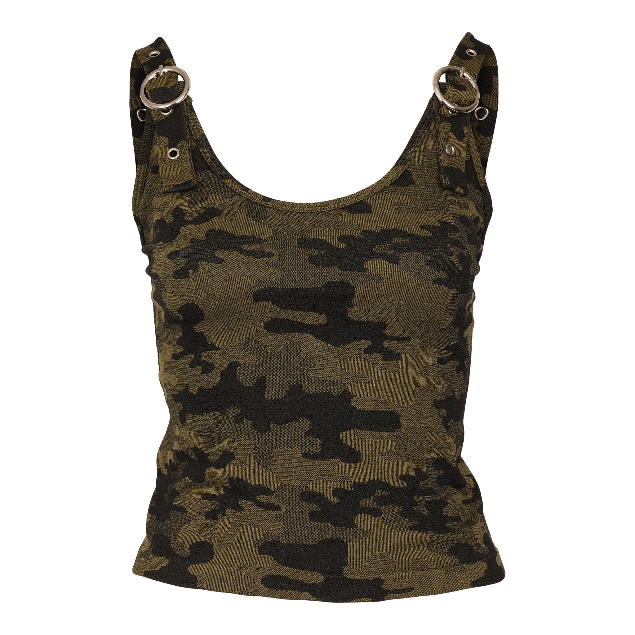 Silver Hardware Camo Tank - Denny's