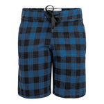 Blue & Black Plaid Bermuda - Denny's