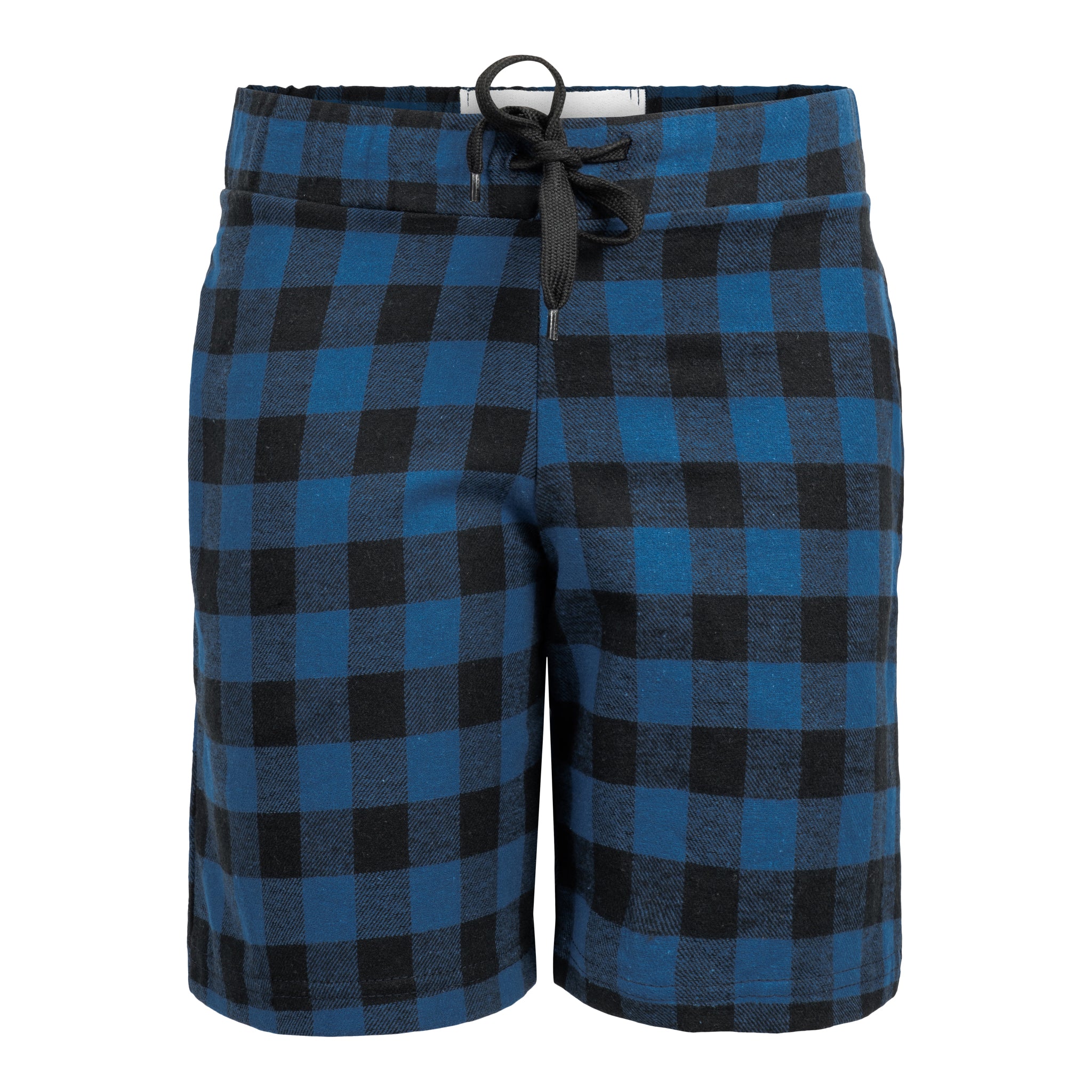 Blue & Black Plaid Bermuda - Denny's