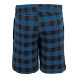 Blue & Black Plaid Bermuda - Denny's