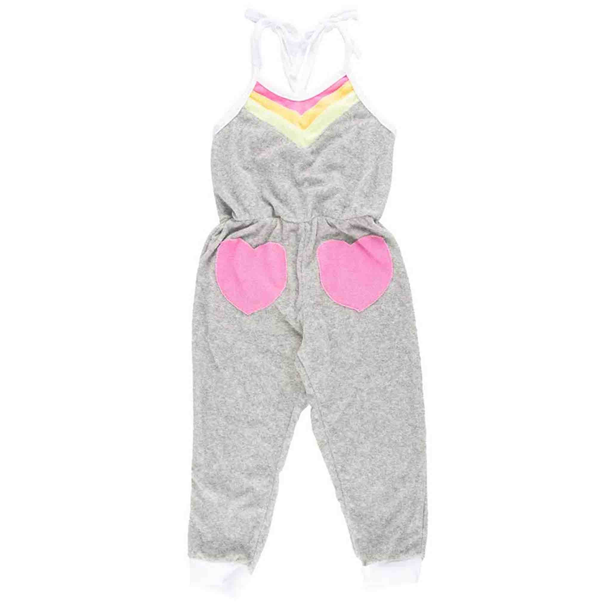 Heart Pocket Terry Jumpsuit - Denny's