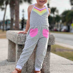 Heart Pocket Terry Jumpsuit - Denny's