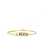 3mm Stretch Ball Love Bar Bracelet - Denny's