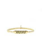 3mm Stretch Ball XOXO Bracelet - Denny's