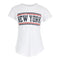 Rollup Short Sleeve with Red / Navy Strip - Denny's