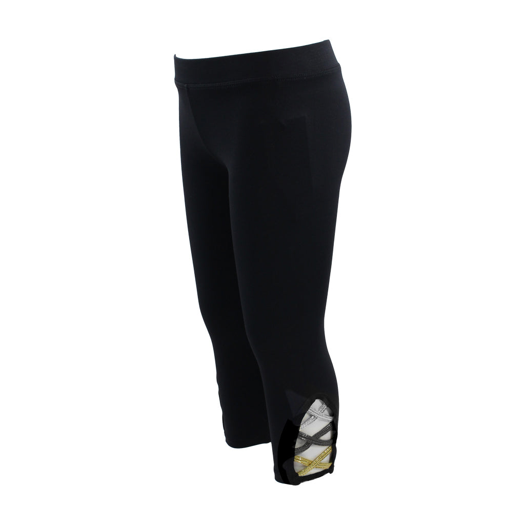 Capri with Silver/Black/Gold Lame Criss Cross - Denny's