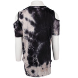Short Sleeve Cold Shoulder with Slit Unicorn - Denny's