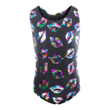 1pc Allover Lips Bathing Suit - Denny's