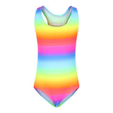 1pc Rainbow Stripe Bathing Suit - Denny's