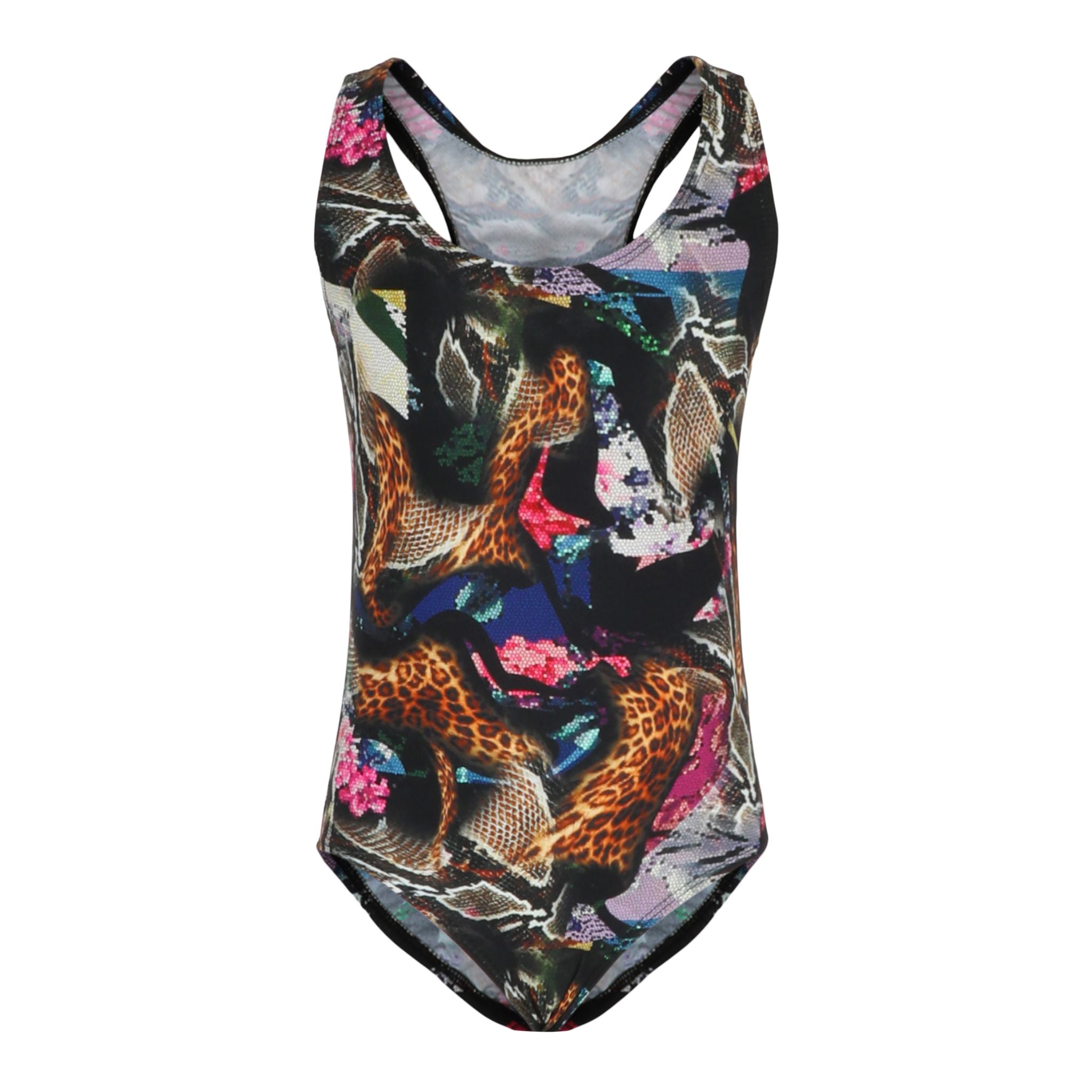 1pc Allover Animal Print Bathing Suit - Denny's