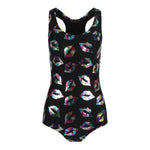 Multi Lips 1pc Bathing Suit - Denny's