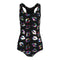 Multi Lips 1pc Bathing Suit - Denny's
