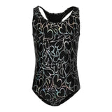 1pc Allover Silver Hearts Bathing Suit - Denny's