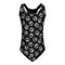 1pc Silver Peace Sign Bathing Suit - Denny's