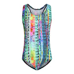 1pc Neon Reptile Bathingsuit - Denny's