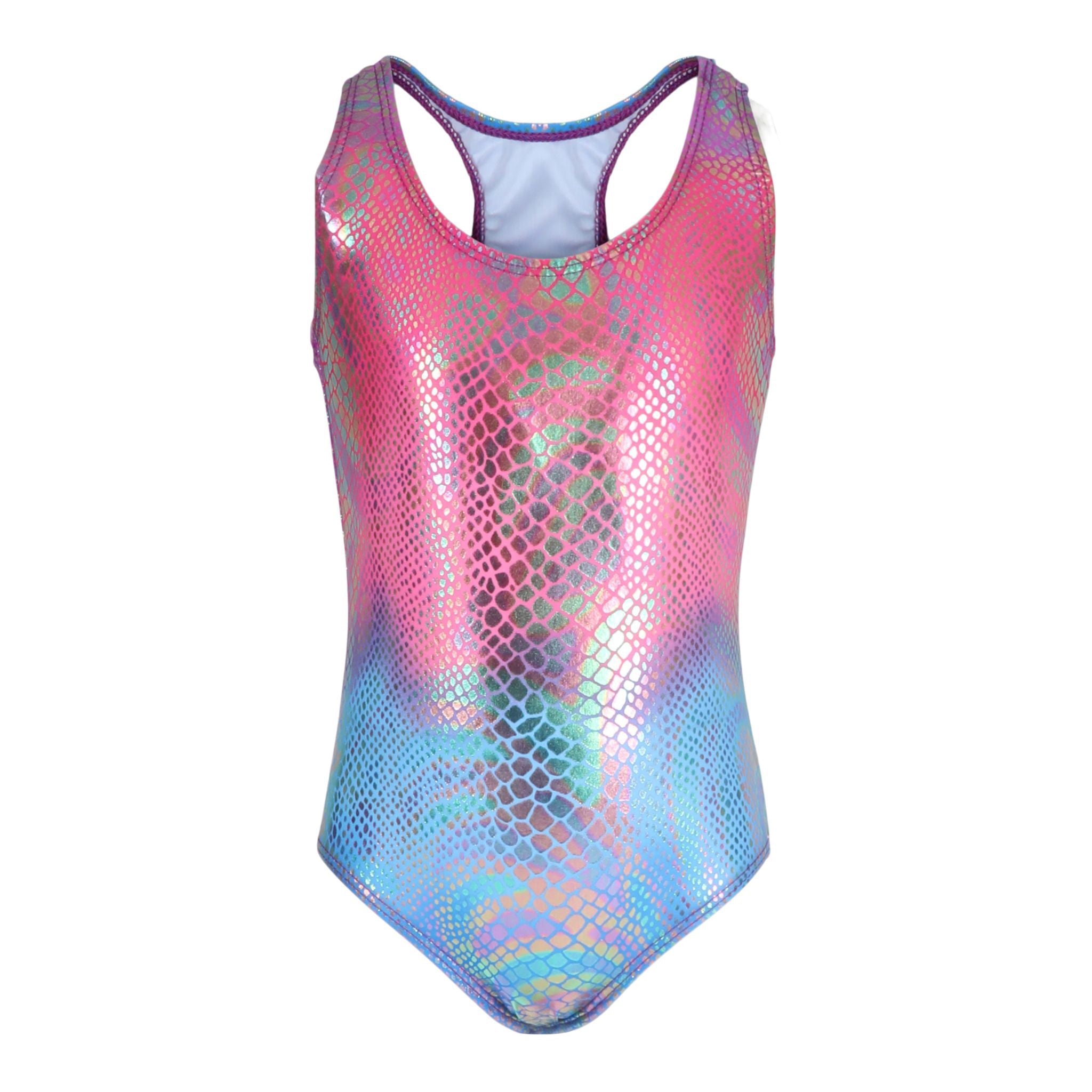 1pc Pink & Purple Snake Swimsuit - Denny's