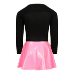 Pink Smiley Bubblegum Lame Bottom Dress - Denny's
