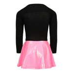 Pink Smiley Bubblegum Lame Bottom Dress - Denny's