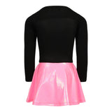 Pink Smiley Bubblegum Lame Bottom Dress - Denny's