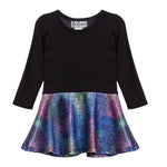 Tie Dye Glitter Cloud Bottom Dress - Denny's