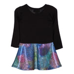 Tie Dye Glitter Cloud Bottom Dress - Denny's